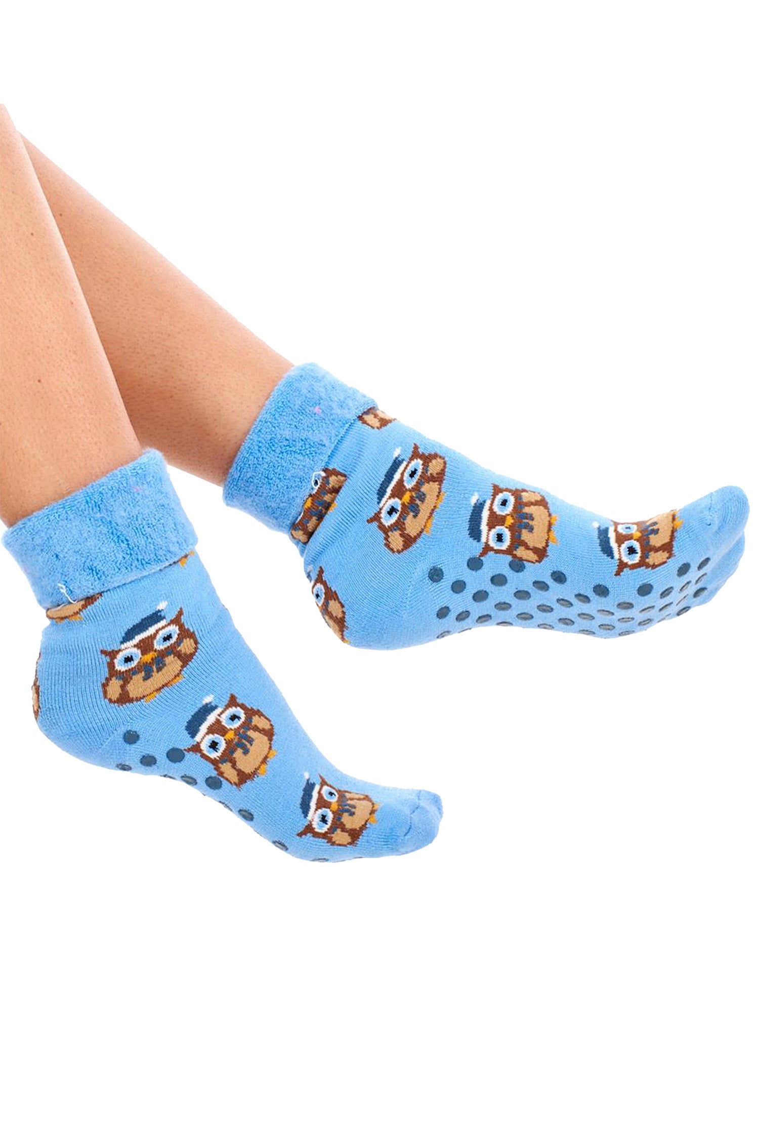 Ladies Super Soft Bed Socks, Fleece Lined Brushed Thermal - Animal Print (4 Pack)