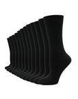 Ladies Bamboo Socks - Super Soft Anti Bacterial Socks - Black (12 Pack)