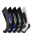 Mens High Performance Thermal Ski Socks - Multicoloured (5 Pack)