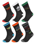 Mens Best Dad: Premium Cotton-Rich Socks (6 Pack)