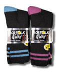 Mens Norfolk and Way Fuck Off Novelty Socks - Black  (6 Pack)