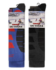 Mens High Performance Thermal Ski Socks - Multicoloured (5 Pack)