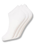 Mens Bamboo Trainer Ankle Socks, Breathable Low Cut Ankle Trainer Sock - White (6 Pack)