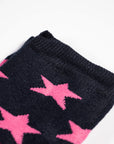 Ladies Wellington Boot Socks, Thermal - Hearts, Stars and Stripe Patterns (5 Pack)