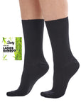 Ladies Bamboo Socks - Super Soft Anti Bacterial Socks - Black (12 Pack)