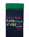 Mens Best Dad: Premium Cotton-Rich Socks (6 Pack)