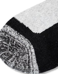 Mens 6 Pack Heavy Duty Non Elastic Work Socks, Safety/Steel Toe Boot Socks - Black