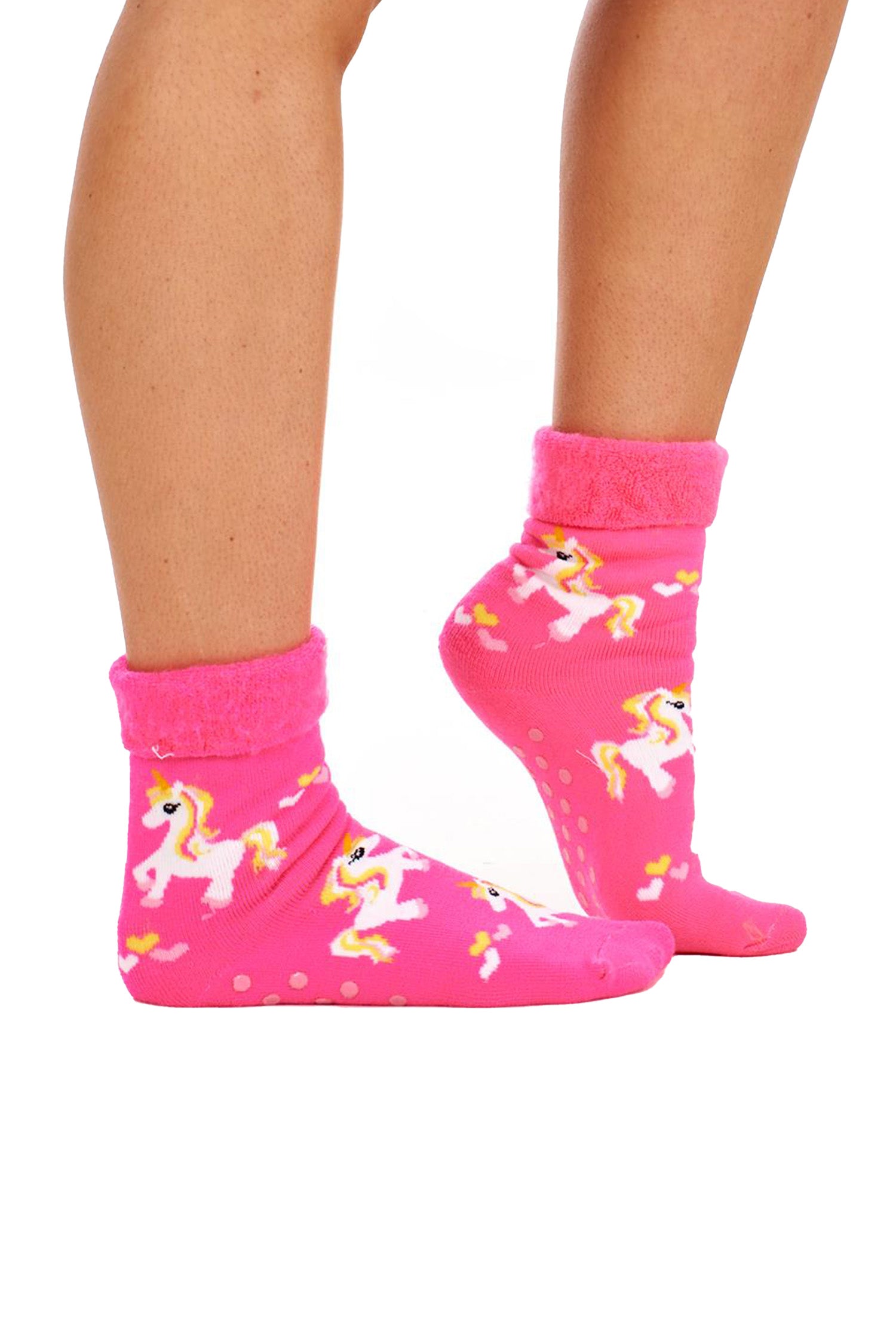 Ladies Super Soft Bed Socks, Fleece Lined Brushed Thermal - Animal Print (4 Pack)