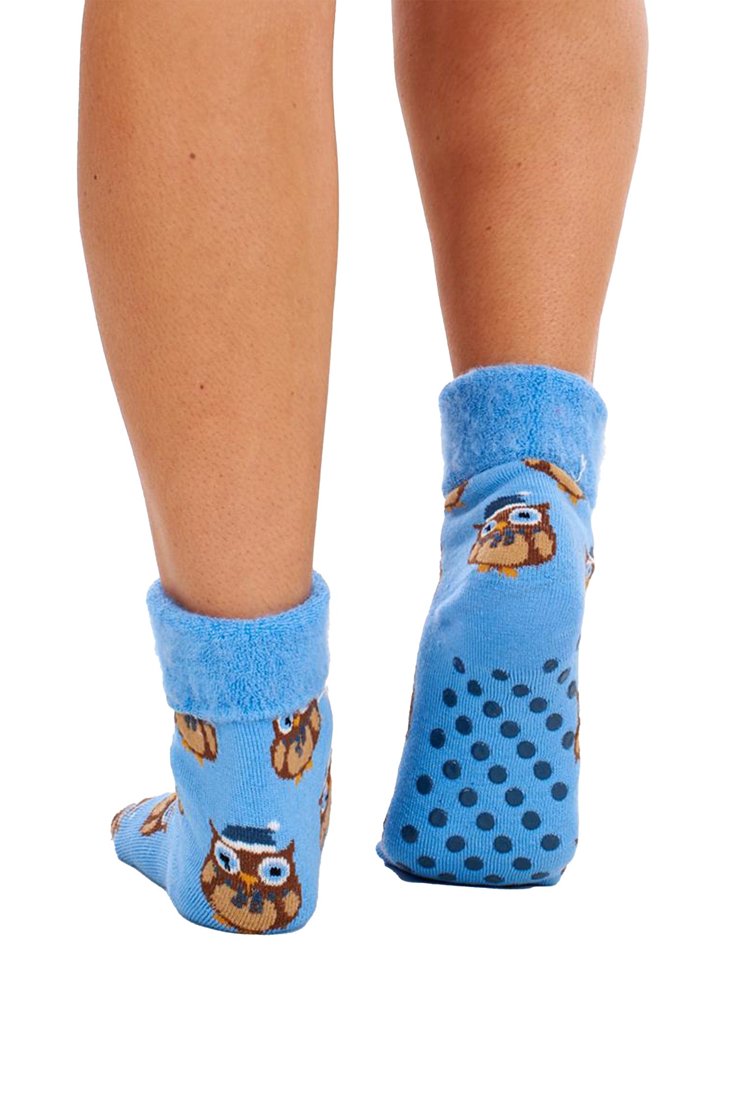 Ladies Super Soft Bed Socks, Fleece Lined Brushed Thermal - Animal Print (4 Pack)