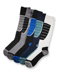 Mens High Performance Thermal Ski Socks - Multicoloured (5 Pack)