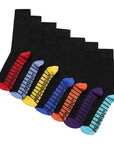 Boys and Girls  Novelty Socks Cotton Rich Dad Gift, Colour Sole, Heel and Toe - Days of the Week Design  (7 Pack)