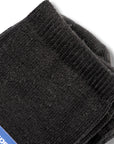 Boys and Girls Ankle Cotton Rich Plain School Socks - Black (12 Pack)