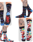 Boys and Girls Gamer For Life Socks - Assorted Gaming Controller Designs (6 Pack)