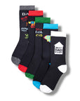 Mens Best Dad: Premium Cotton-Rich Socks (6 Pack)